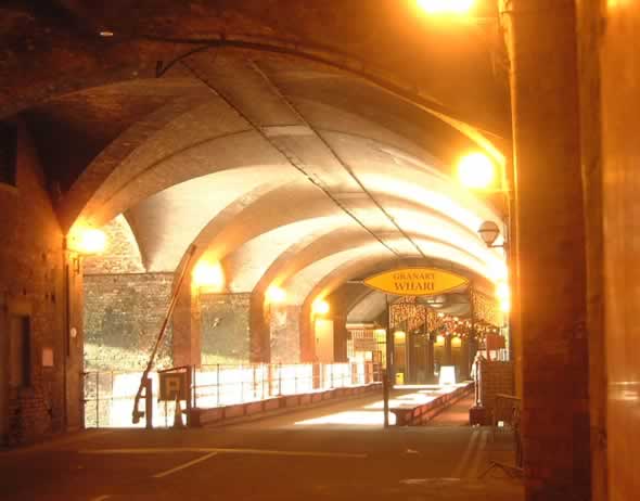 River Aire Bridge in The Dark Arches