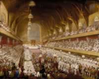 Oil Painting of George IV coronation banquet