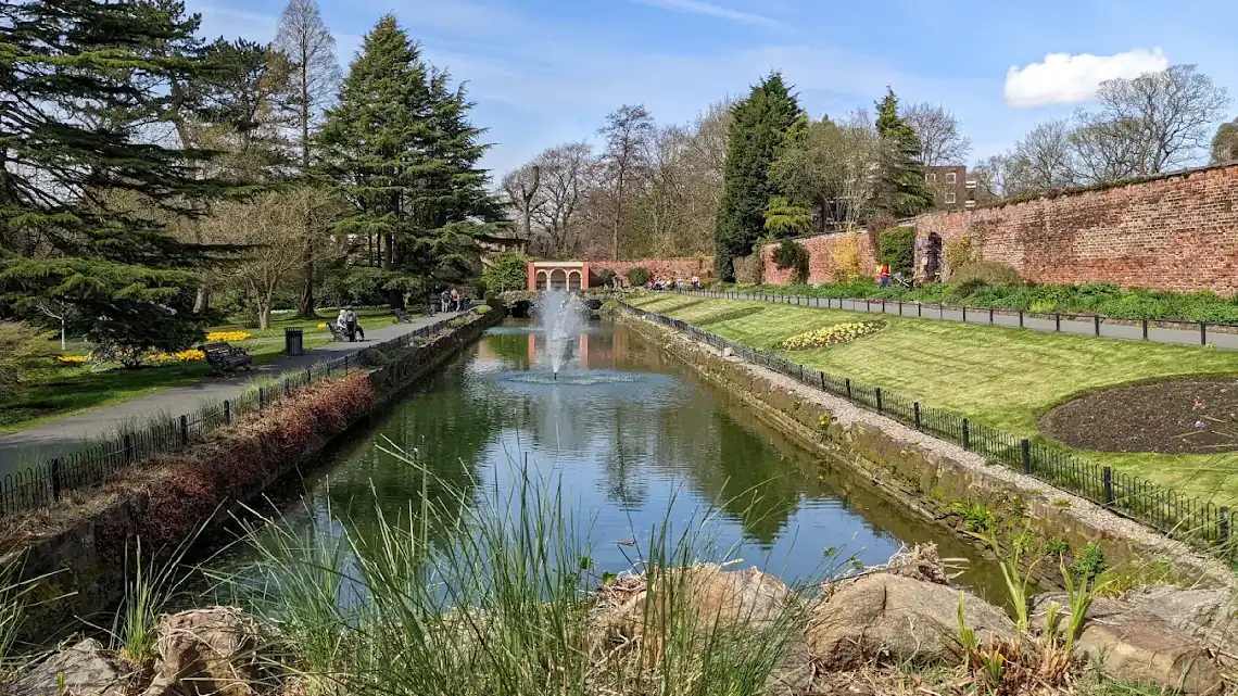 Canal gardens Roundhay Park Leeds