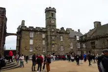 Crown Square. Queues in Crown Squre fot the Palace & Crown Jewels